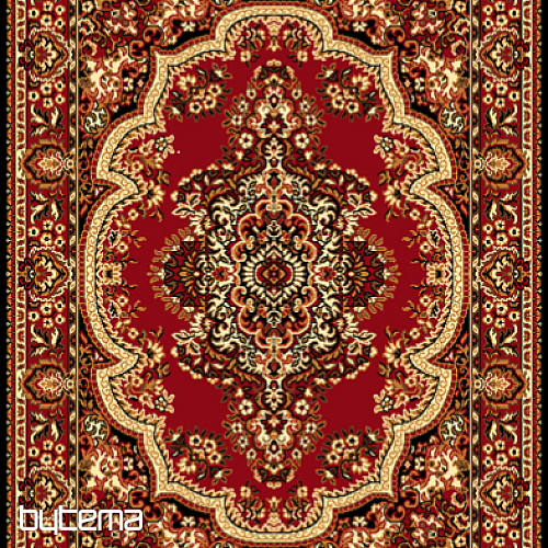 Alfombra pieza SOLID rojo
