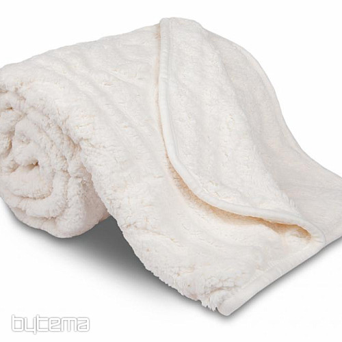 Manta de piel de oveja - 150x200 crema