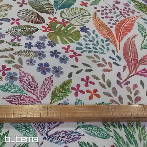Tela decorativa MELIA HOJAS de colores