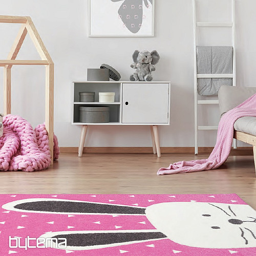 Alfombra infantil PASTEL Conejito rosa