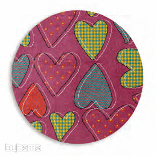 Alfombra pieza infantil PLAY corazón