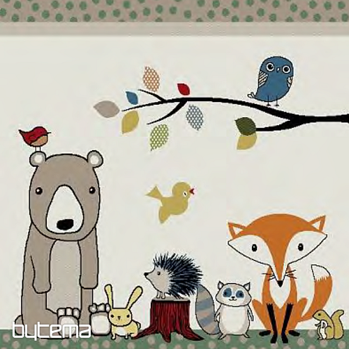 Alfombra infantil ANIMALES DEL BOSQUE