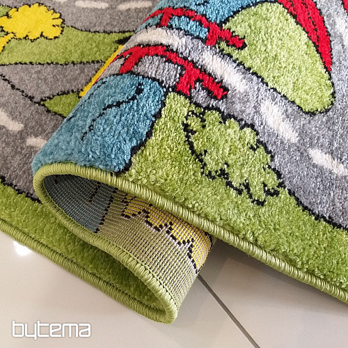 Alfombra infantil MONDO Cesty gris
