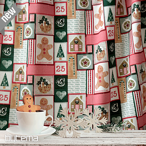 Tela decorativa NAVIDAD PAN DE JENGIBRE