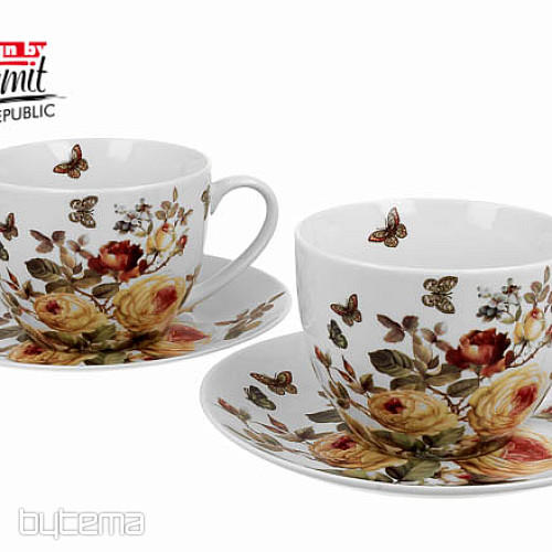 Juego de tazas de espresso de porcelana ROSE