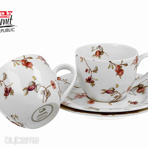 Juego de 2 tazas de café expreso de porcelana.