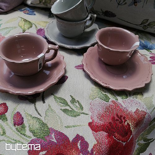 Funda de cojín tapiz FLORES PASTEL