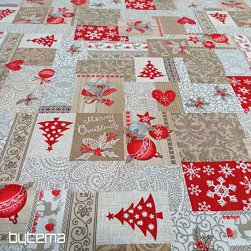 Tela decorativa PATCHWORK Navidad beige