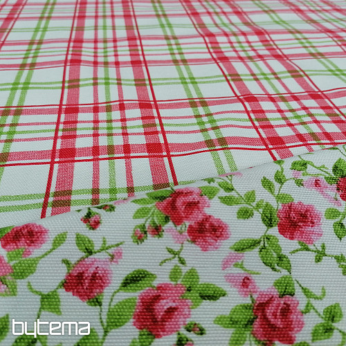 tela decorativa LAURA - pequeñas flores rosas