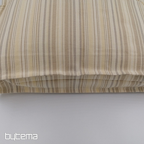 Funda de cojín rayas beige