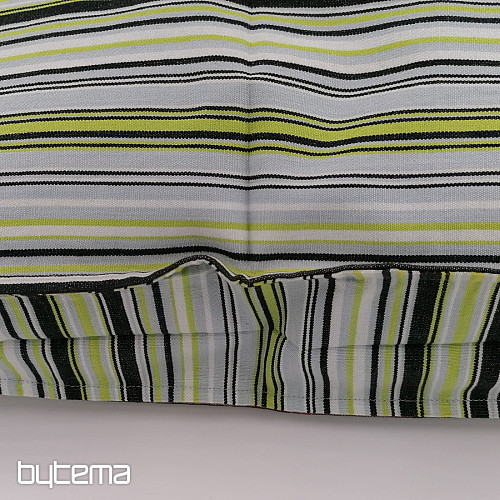 Funda de cojín raya-verde
