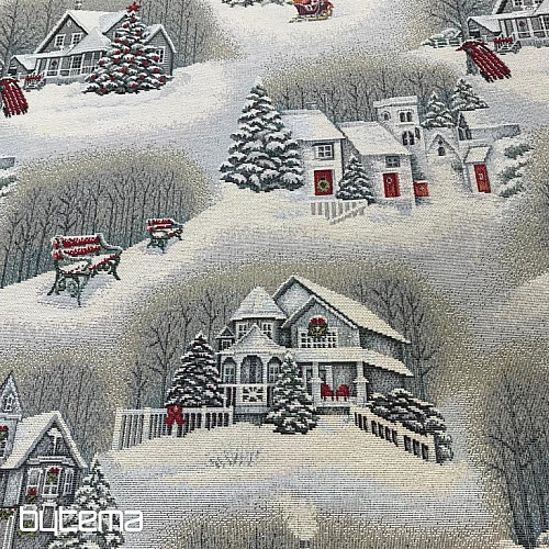 Tela tapiz PAISAJE NAVIDEÑO