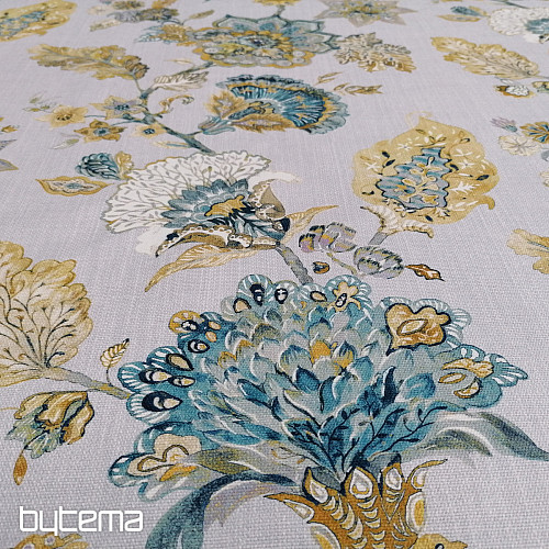 Tela decorativa FLORES azul