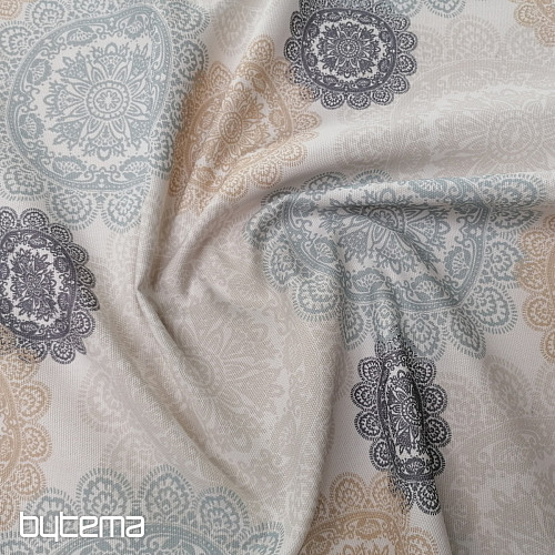 Tela decorativa MANDALA gris-beige