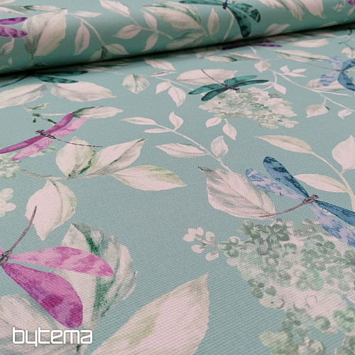 Tela decorativa ROSETO DRAGONFLY turquesa