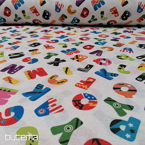 Tela decorativa LETRAS DE COLORES