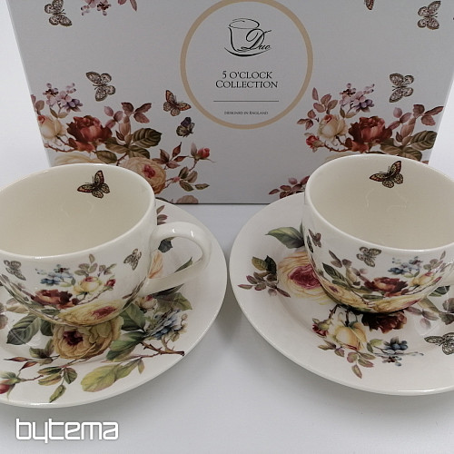 Juego de tazas de espresso de porcelana ROSE
