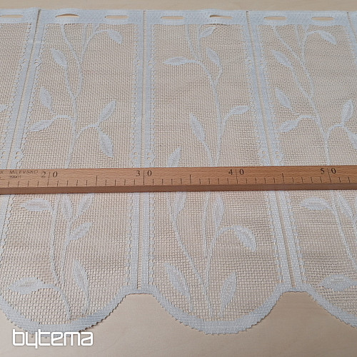Cortina jacquard para hojas de vidriera.