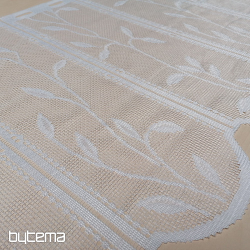 Cortina jacquard para hojas de vidriera.