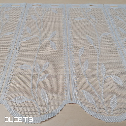 Cortina jacquard para hojas de vidriera.