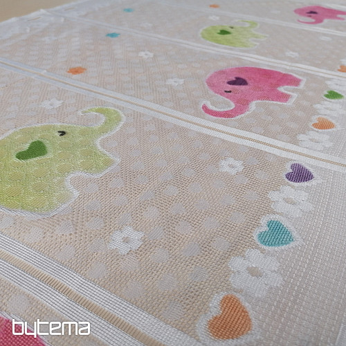 Cortina infantil para vidriera - jacquard SLONICI