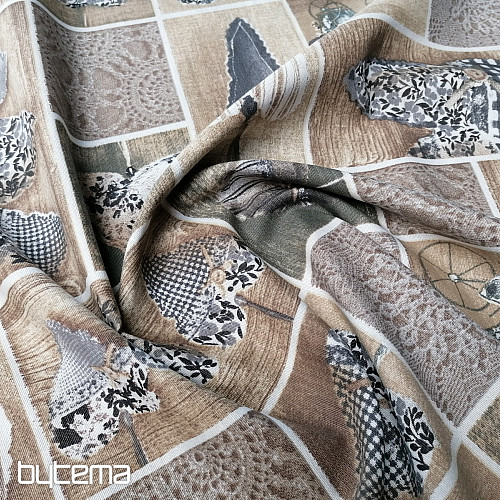 Tela decorativa SRDÍČKA LIDIA gris