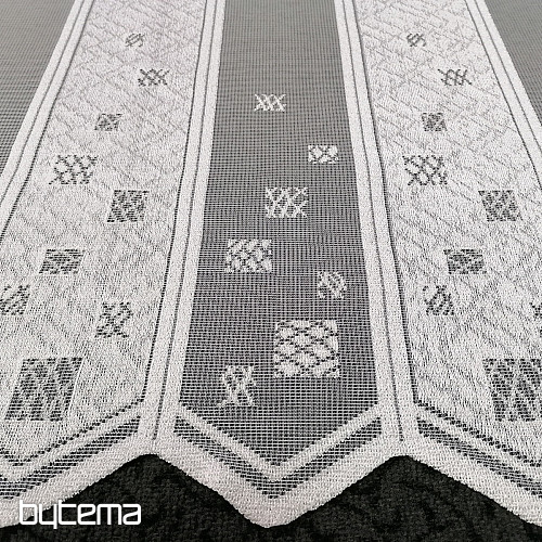 Cortina de vidrieras - jacquard, bordada 934
