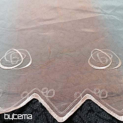 Cortina de vidrieras - voile con bordado 225