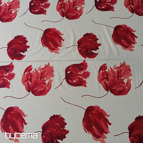 Tela decorativa IZALINE rojo