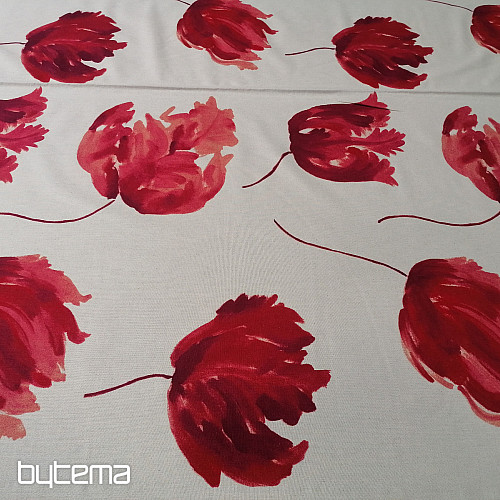 Tela decorativa IZALINE rojo