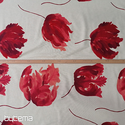 Tela decorativa IZALINE rojo