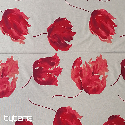 Tela decorativa IZALINE rojo