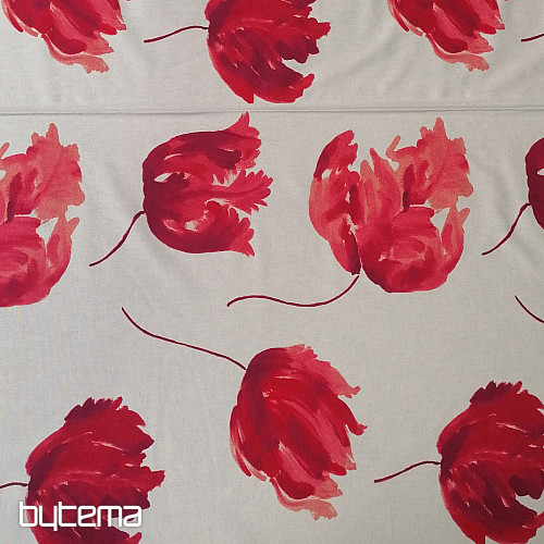 Tela decorativa IZALINE rojo