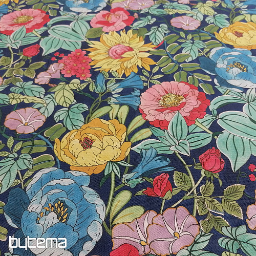 Tela decorativa FLORES DE VERANO - AZUL