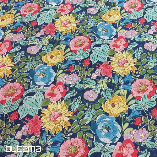 Tela decorativa FLORES DE VERANO - AZUL
