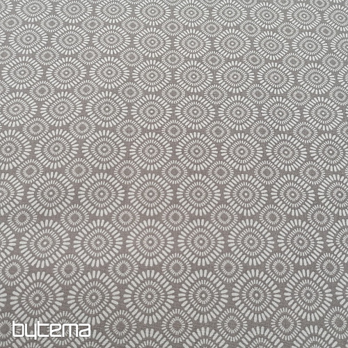 Tela de algodón Geo sol gris-beige
