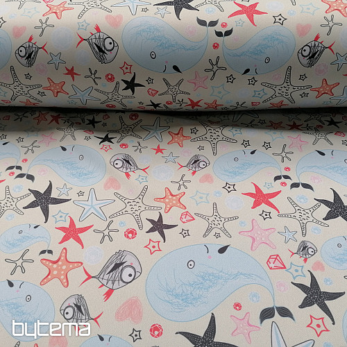 Tela decorativa BLACK-OUT Mundo submarino