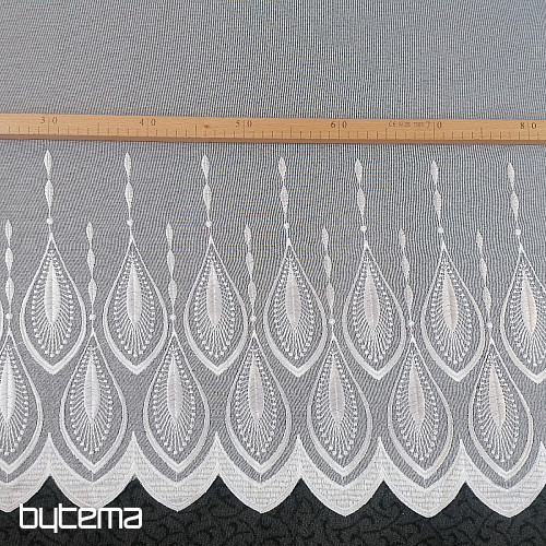 Cortina bordada de lujo 66713/175 blanco