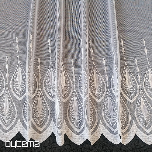 Cortina bordada de lujo 66713/175 blanco