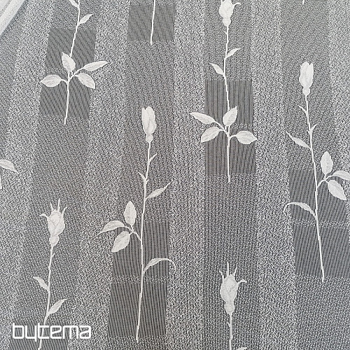 Cortina jacquard 300 cm tulipanes