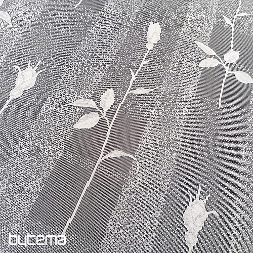 Cortina jacquard 300 cm tulipanes