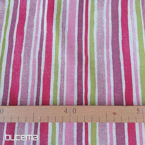 Cortina decorativa Rayas rosa 130x248 cm