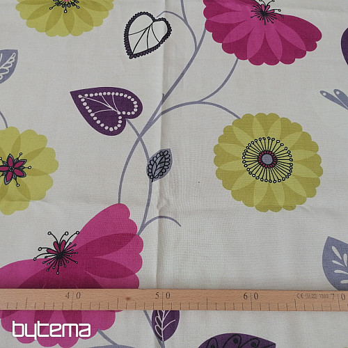 Cortina decorativa Flores 1 -140x240 cm-