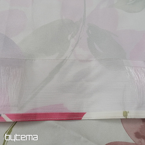 Cortina decorativa Flores rosas grande 150x240 cm