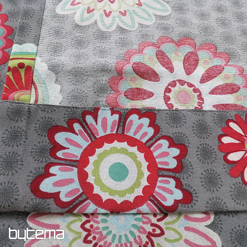 Cortina decorativa Mandala flor -130x245 cm-
