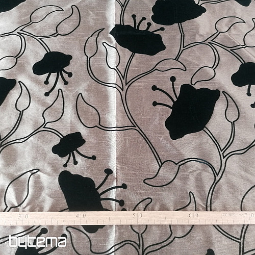 Cortina decorativa Symphonie marrón 144x245 cm