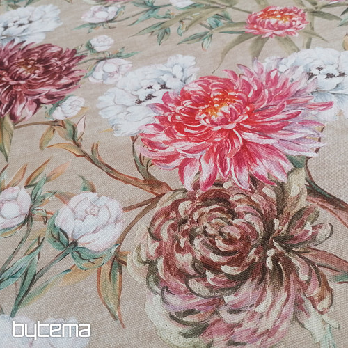 Tela decorativa PEKIN FLOR GRANDE BEIGE