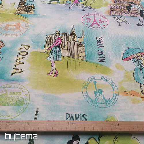 Tela decorativa de diseño CITY