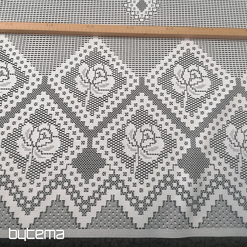 Cortina jacquard 86759/300 blanco