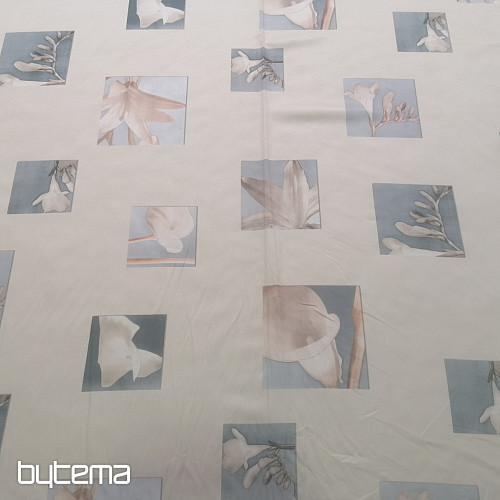 Tela decorativa Beige con flores